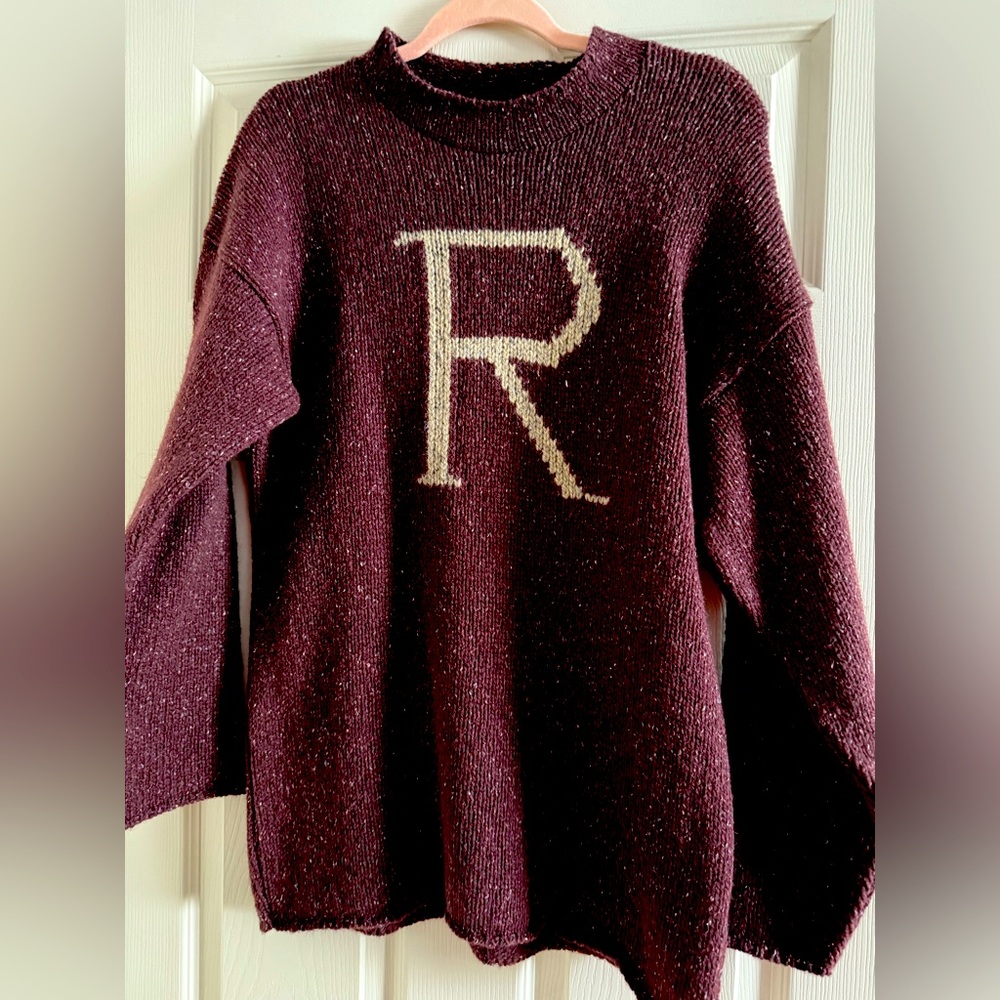 RARE! NWT Wizarding World of Harry Potter - R is for Ron (Ron Weasley) Sweater